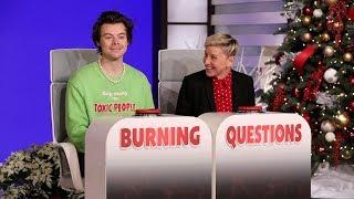 Harry Styles Answers Ellen’s ‘Burning Questions’