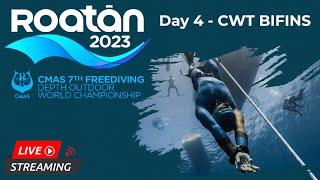 CMAS 7th Freediving Depth World Championship - Roatan Honduras. Day 4 - CWT BIFINS
