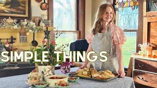 A Day in the life of Simple Homemaking  Spring Thrifting  Spring on the farm