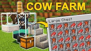 EASY Cow Farm in Minecraft 1.21 Tutorial