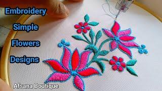 Latest beginner embroidery designs  normal machine embroidery  Afsana Boutique