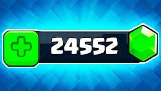 how I got 24000 gems for FREE in Clash Royale...