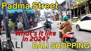 Padma Street Legian walking tour  Bali Shopping  Bali Travel Guide and vlog 2024