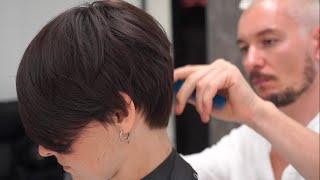 pixie haircut  короткая стрижка на густых волосах