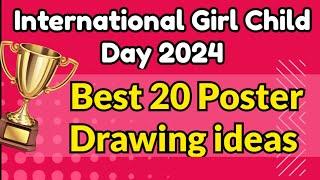 International Girl Child day Poster ideas 2024  Girl Child day Drawings  Save Girl child Posters