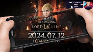 LORD NINE PRE-DOWNLOAD 2024 Online PCMobile MMORPG Korea Open Pre-Download