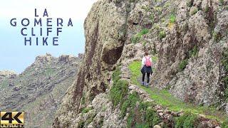 Hiking La Gomera  Cuevas Blancas Cliff Trail 4K