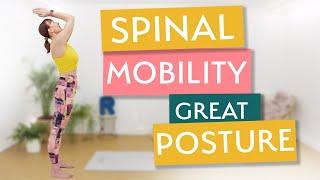 Standing Pilates for Spinal Mobility and Great Posture  20 Minute Pilates Workout and Stretch