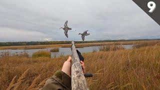 Duck Hunting A TINY POND During EXTREME WINDS  Alaska Duck Hunt