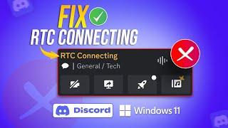 How to Fix RTC Connecting on Discord on PC  Discord Stuck on RTC Connecting