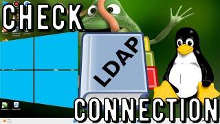 how to check ldap connection