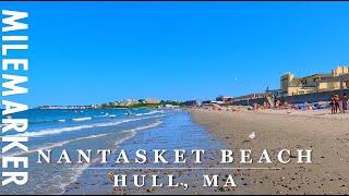 4K NANTASKET BEACH Hull MA - Relaxing 4K Scenic Beach Walking Tour with Binaural 