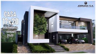 House Design  Modern House Design  17x20m 2 Storey  5 Bedrooms