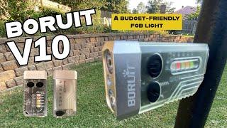 Boruit V10 - A Budget-Friendly Fob Flashlight with UV siren throw and flood