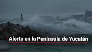 Alerta por LLUVIAS TORRENCIALES en la Península de Yucatán afectaciones en el centro y noroeste