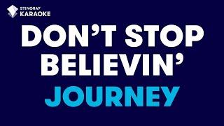 Journey - Dont Stop Believin Karaoke With Lyrics@StingrayKaraoke
