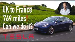 UK to France in a Tesla 769 miles Can we do it?