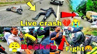 LIVE BIKE CRASHKTM RC390  ROADRAGE  BIKE CRASH WITH CAR#crash #ktmrc390 #totalloss #vlog