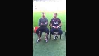 Allan McGregor and Steve Harper take on the ALS Ice Bucket Challenge