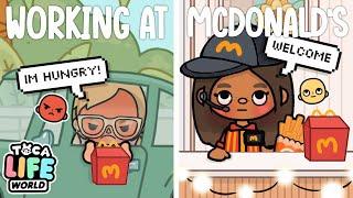 Working at MCDONALDS *I QUIT*   *WITH VOICE *  Toca Life World Roleplay 