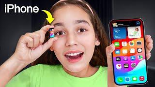 We Tried The SMALLEST iPHONE IN THE WORLD *Shocking*  Jancy Family