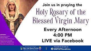 LIVE - THE HOLY ROSARY OF THE BLESSED VIRGIN MARY - Sorrowful Mystery