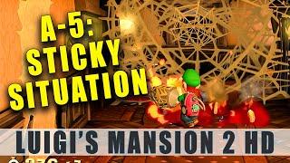 Luigis Mansion 2 HD A5 Walkthrough - Sticky Situation - Spider Webs - Nintendo Switch