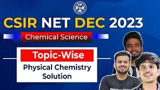 csir net chemistry december 2023 questions paper with answer key and solution by madchem classes