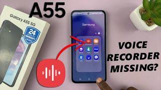 Samsung Galaxy A55 5G How To Install Missing Voice Recorder App