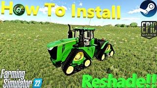 Farming Simulator 22  How To Install Reshade  #GraphicMods  #FS22  #CJFarms