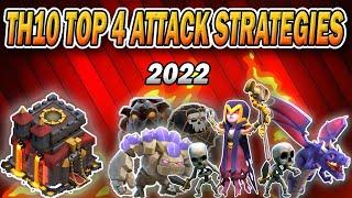 Top 4 Easiest TH10 Attack Strategies 2022  Best Town Hall 10 Attacks Clash of Clans