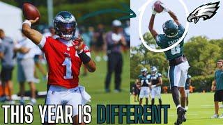 Jalen Hurts Looks DIFFERENT At Philadelphia Eagles Training Camp..  Eagles Training Camp Highlights