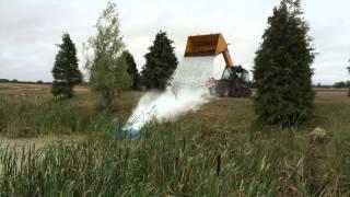 Epic ALS Ice Bucket Challenge JCB Slip n Slide