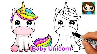 How to Draw a Baby Unicorn Easy 