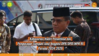 Kabasarnas Hadiri Pelantikan dan Pengucapan SumpahJanji Anggota DPRDPDMPR RI Periode 2024-2029