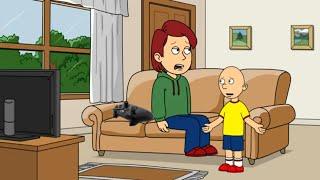 Caillou finds empty beer bottles on Boriss bed