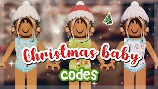 aesthetic Christmas baby clothing codes for bloxburg  roblox 