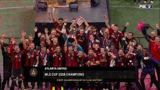 Atlanta Uniteds MLS Cup trophy ceremony