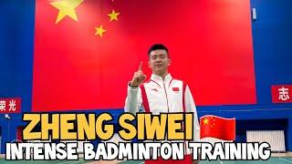 Zheng Siwei Brutal Training Badminton Training & practice 2024