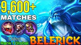 Insane 9600+ Matches Belerick MVP Tank - Top 1 Global Belerick by Odeo - MLBB