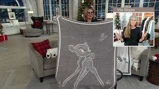 Barefoot Dreams CozyChic Disney Bambi Blanket 45 x 60 on QVC
