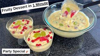 1 Minute Fruit Dessert Recipe  You Will Be Satisfied with The Results by HUMA IN THE KITCHEN