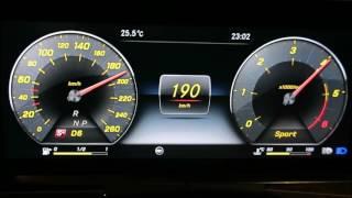 New Mercedes-Benz E 220 d 0-220 kmh acceleration