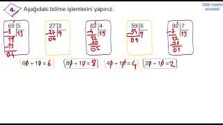 3.SINIF MATEMATİK 3.Ünite Değerlendirme ÇarpmaBölme