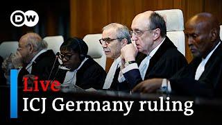 Live  ICJ rules on Germanys complicity in Israels alleged genocide in Gaza  DW News