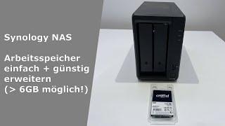 Synology NAS DiskStation - Arbeitsspeicher erweitern über 6GB RAM Upgrade - Anleitung DS720+