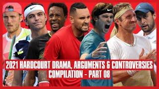 Tennis Hard Court Drama 2021  Part 08  Defaulted for Hitting the Umpires Bum