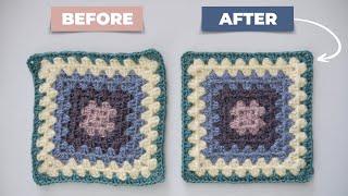 If you have twisting granny squares try this