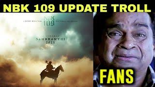 nbk 109 update troll  nandamuri balakrishna  nbk 109 movie release date  balakrishna  #nbk109