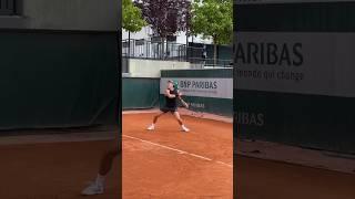 Intense cardio session with Holger Rune in Roland-Garros  #tennis #cardio #tenniscoach